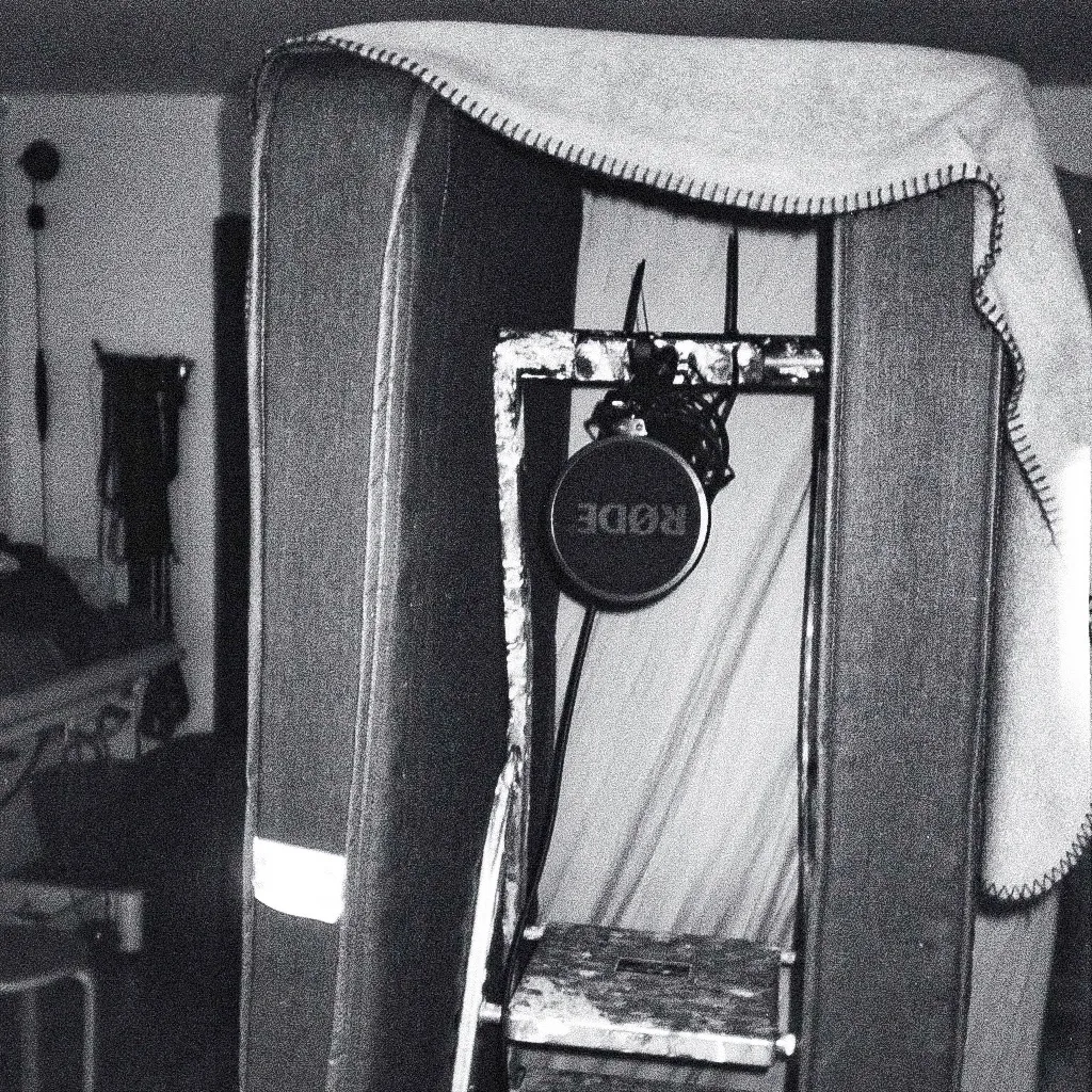Vocal-Recording mit RØDE Mikrofon in der Gesangskabine des Tonstudios in Paderborn
